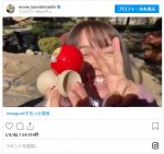 上白石萌音、けん玉特訓中　大喜びする姿がかわいい ※「上白石萌音」インスタグラム