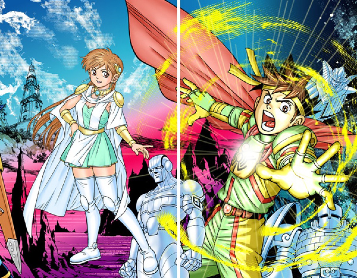 漫画『ドラゴンクエスト ダイの大冒険』新装彩録版11~12巻の描き下ろしカバーイラスト