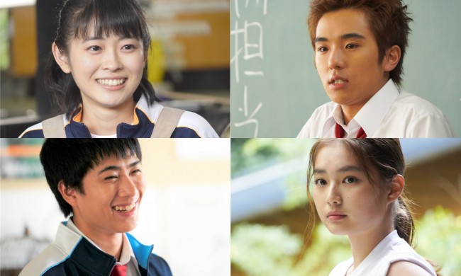 映画『胸が鳴るのは君のせい』に出演する(上段左から)河村花、若林時英、(下段左から)入江海斗、箭内夢菜