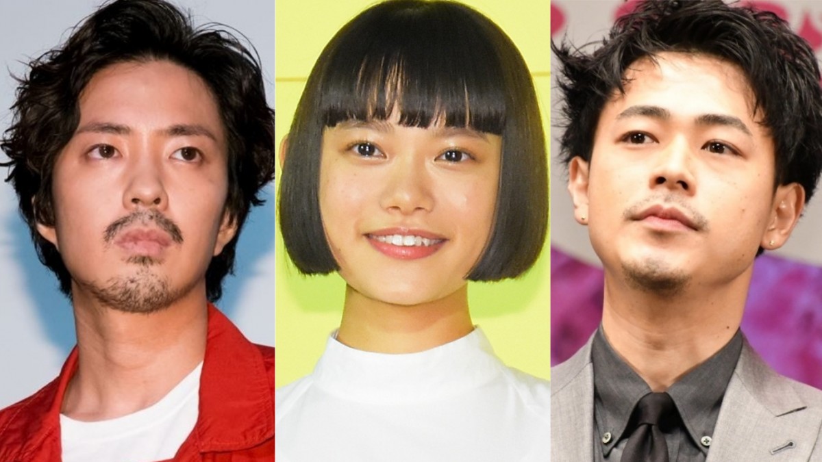 (左から)若葉竜也、杉咲花、成田凌