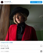 ダイアナ妃を演じるクリステン・スチュワート　※「NEON」インスタグラム