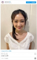 安達祐実、“素敵なお嫁さん”ショット　※ドラマ『にじいろカルテ』公式インスタグラム