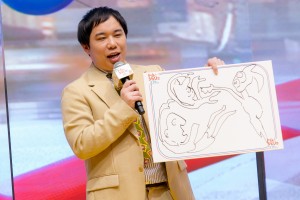 映画『トムとジェリー』応援団結成イベントに登場した霜降り明星・せいや