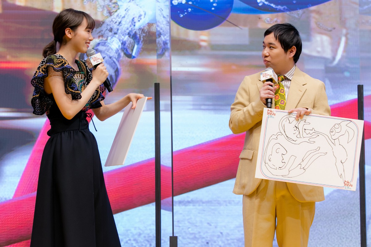 飯豊まりえ＆霜降り明星、映画『トムとジェリー』ゲスト声優に　応援団も結成