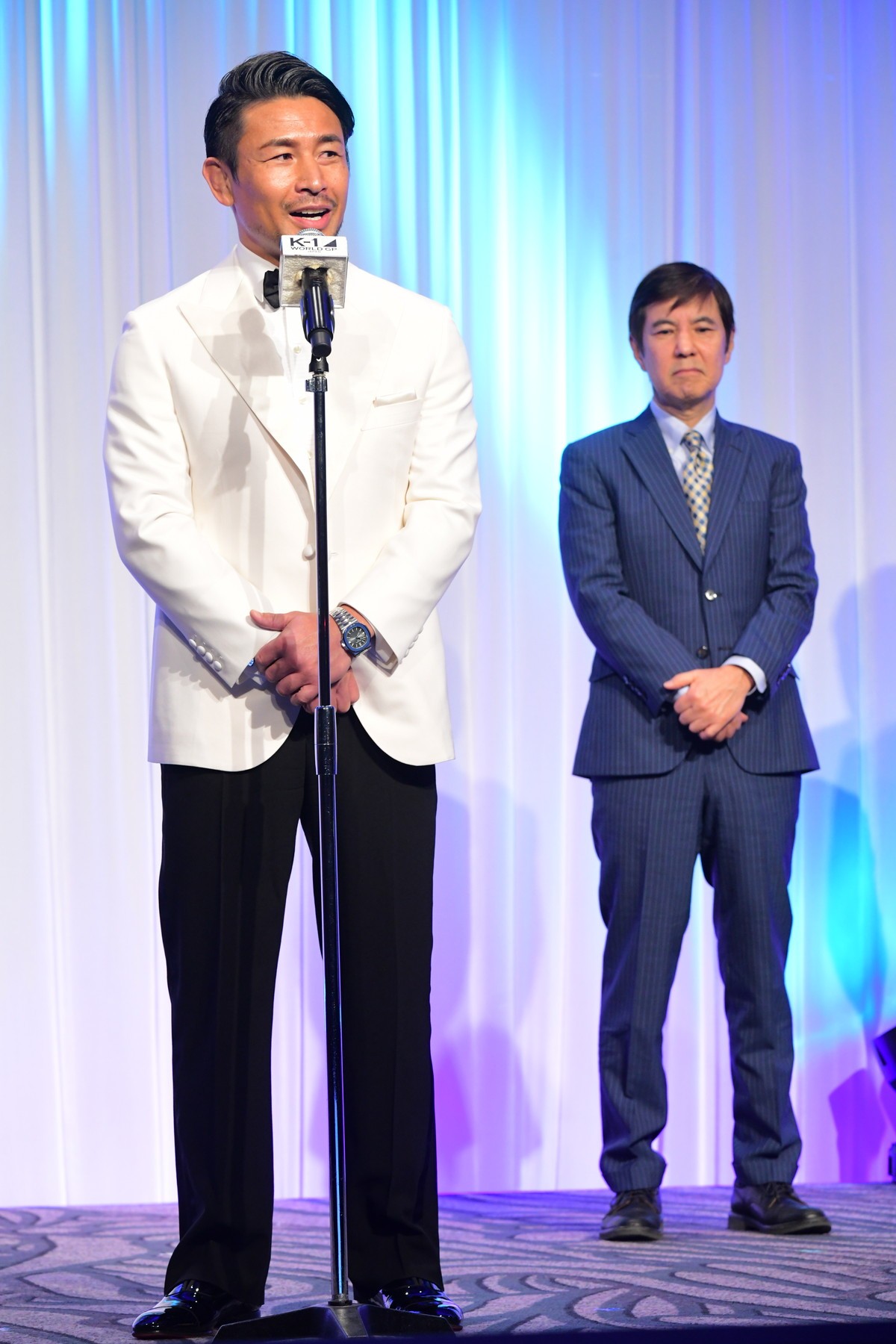 久松郁実、ピンクのドレス姿で「K‐1 AWARDS」MC担当　選手たちの正装に「素敵」