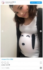 センスが光る！ 平野ノラお手製のマタニティTシャツ　※「平野ノラ」インスタグラム