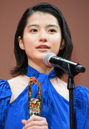 第75回毎日映画コンクール　表彰式に登場した蒔田彩珠