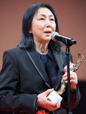 第75回毎日映画コンクール　表彰式に登場した梶芽衣子