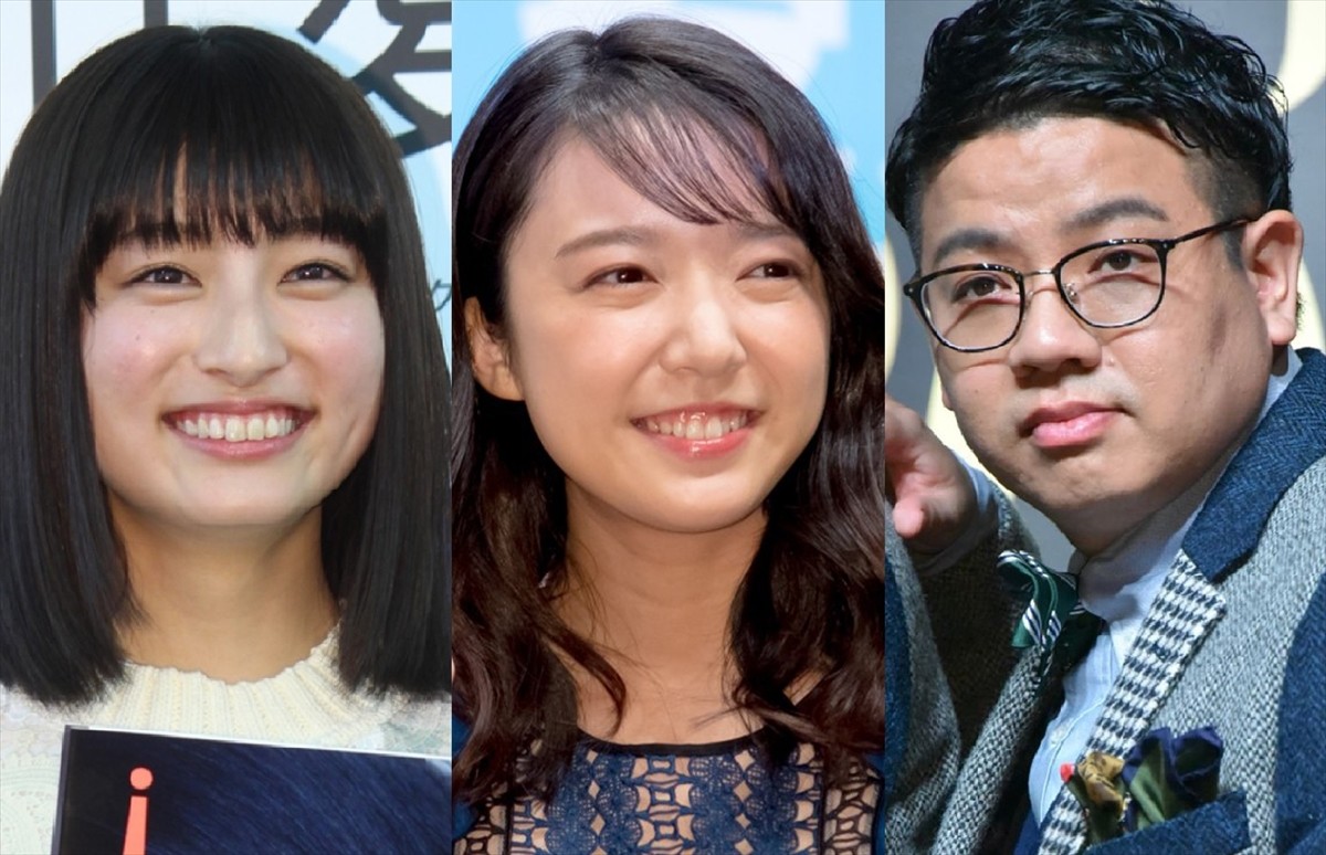(左から)吉川愛、上白石萌音、ミキ昴生
