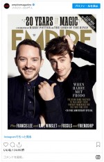 ダニエル・ラドクリフ＆イライジャ・ウッド　※「Empire」インスタグラム
