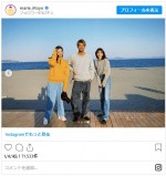 竹内涼真を交えた3ショットも！　※「飯豊まりえ」インスタグラム