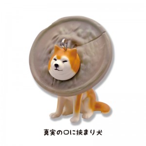 「挟まり犬 ボールチェーンマスコット3」