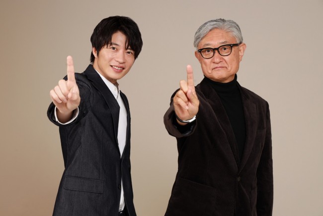 ドラマ『死神さん』（左から）主演の田中圭、堤幸彦監督