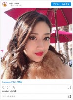 撮影中の小沢真珠　※「小沢真珠」インスタグラム