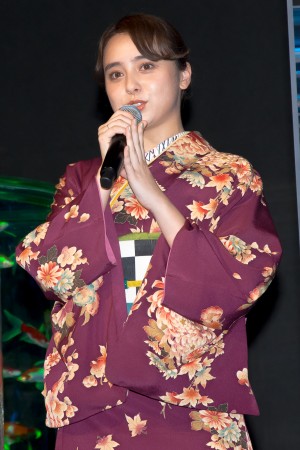 映画『すくってごらん』プレ金魚の日スペシャルイベントに登場した石田ニコル