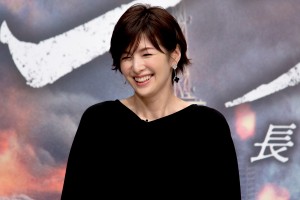 『劇場版シグナル 長期未解決事件捜査班』完成報告会に登場した吉瀬美智子