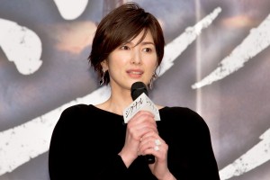 『劇場版シグナル 長期未解決事件捜査班』完成報告会に登場した吉瀬美智子