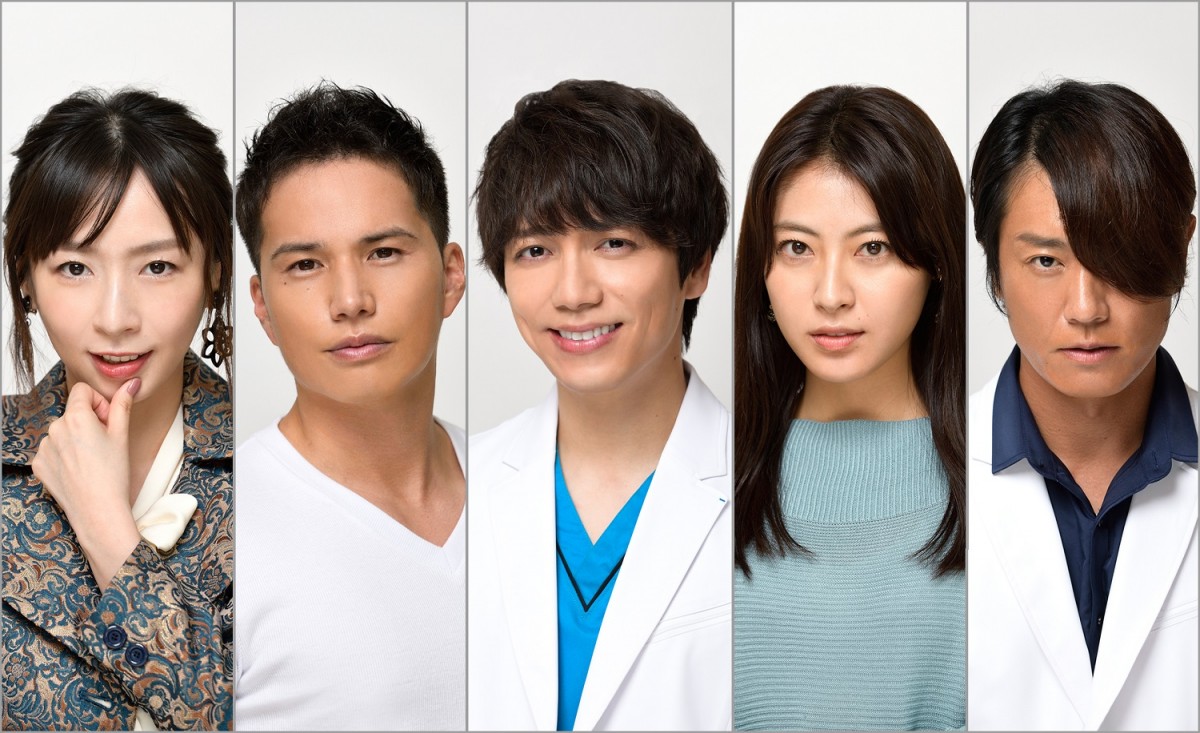 ドラマ『殴り愛、炎』(左から)酒井若菜、市原隼人、山崎育三郎、瀧本美織、永井大