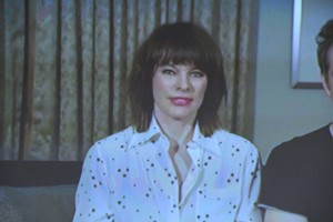 映画『モンスターハンター』ジャパンプレミアムトークショーに登場したミラ・ジョヴォヴィッチ