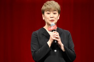 映画『モンスターハンター』ジャパンプレミアムトークショーに登場した本田貴子