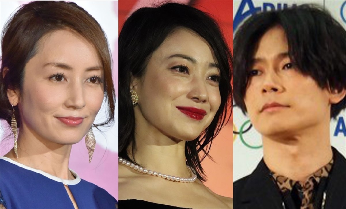 (左から)矢田亜希子、菅野美穂、川上洋平