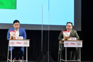 ケロッグ オールブラン「腸能力アップ・プログラム」記者発表会に登場したミルクボーイ