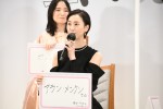 映画『幕が下りたら会いましょう』製作発表会に登場した松井玲奈