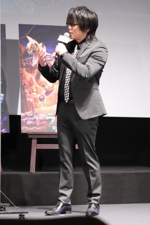 映画『ラーヤと龍の王国』大ヒット記念舞台あいさつに登場した森川智之