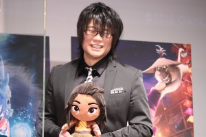 映画『ラーヤと龍の王国』大ヒット記念舞台あいさつに登場した森川智之