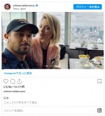 2019年に旅行で日本を訪れたウィルマー・バルデラマ　交際1周年のアマンダ・パチェコと　※「ウィルマー・バルデラマ」インスタグラム