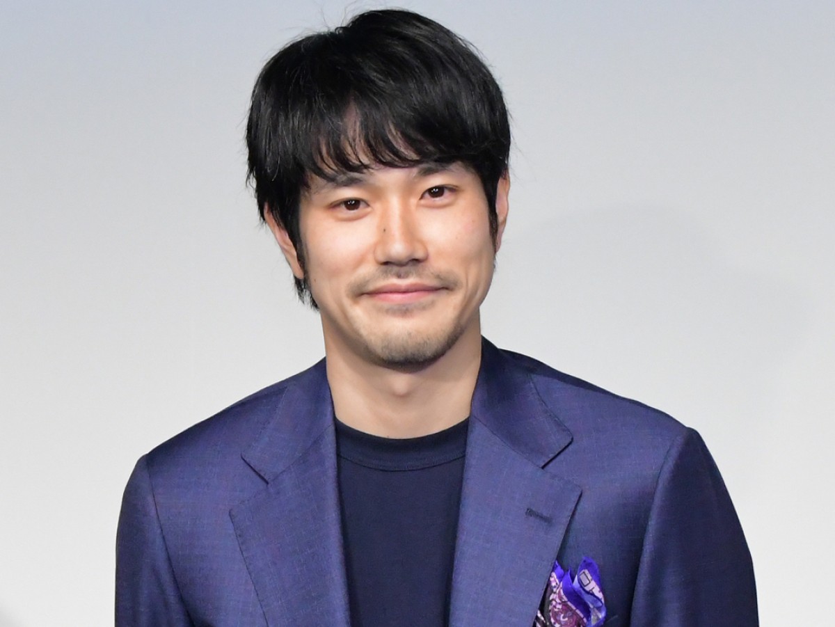 映画『BLUE/ブルー』完成報告会に登場した松山ケンイチ