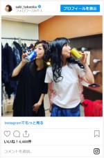 高岡早紀＆島谷ひとみ、美女2ショット　※「高岡早紀」インスタグラム