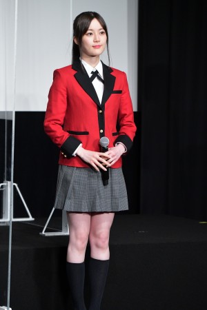 ドラマ『賭ケグルイ双』完成報告イベントに登場した乃木坂46・生田絵梨花