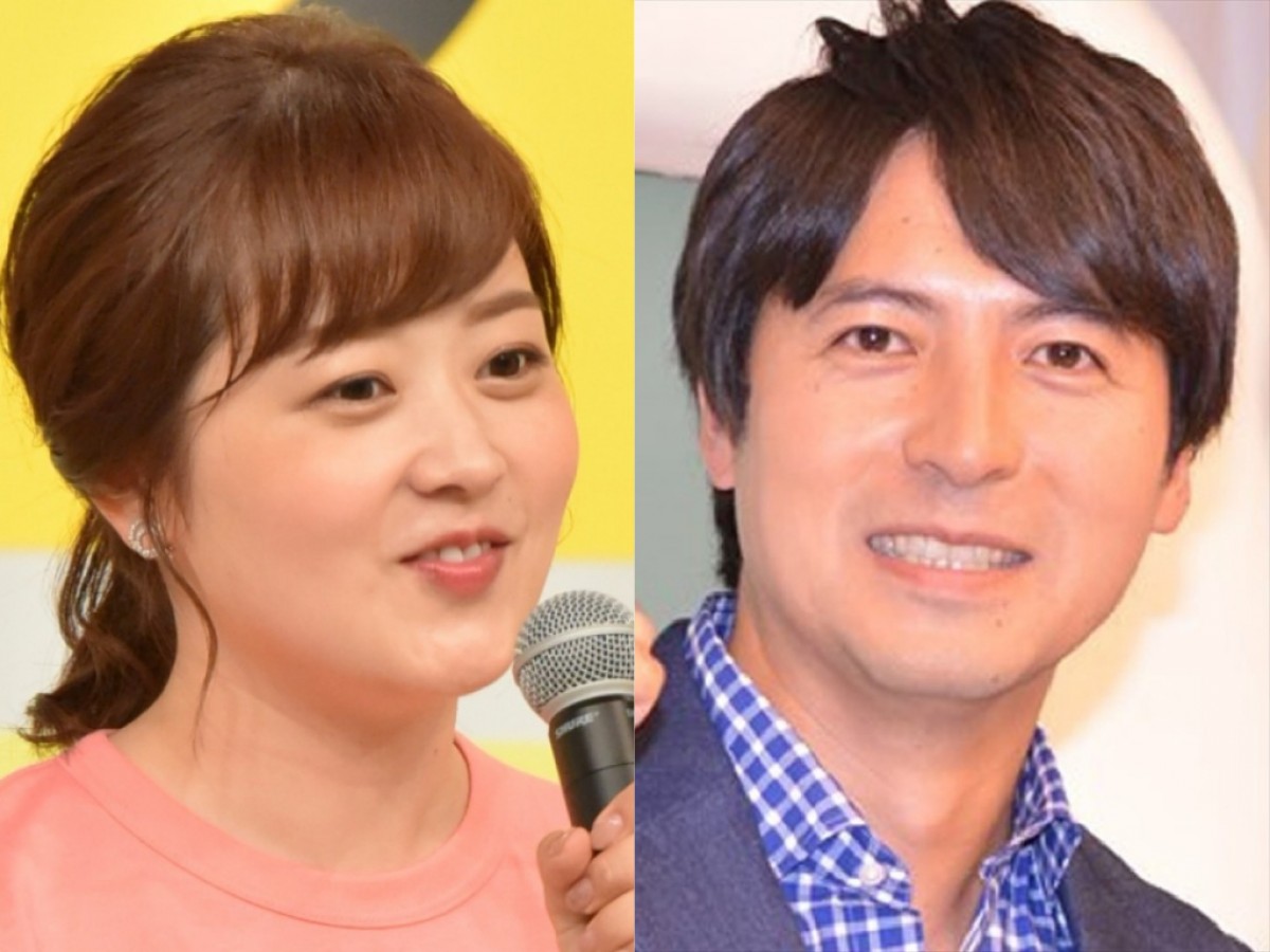 (左から)水卜麻美アナ、桝太一アナ