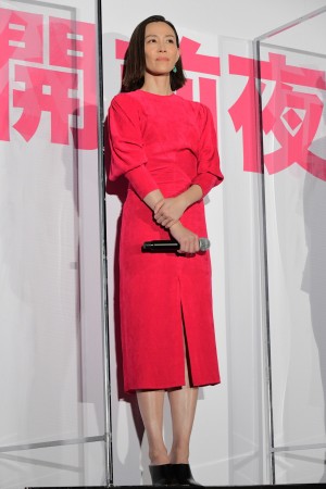 映画『騙し絵の牙』公開前夜祭に登場した木村佳乃