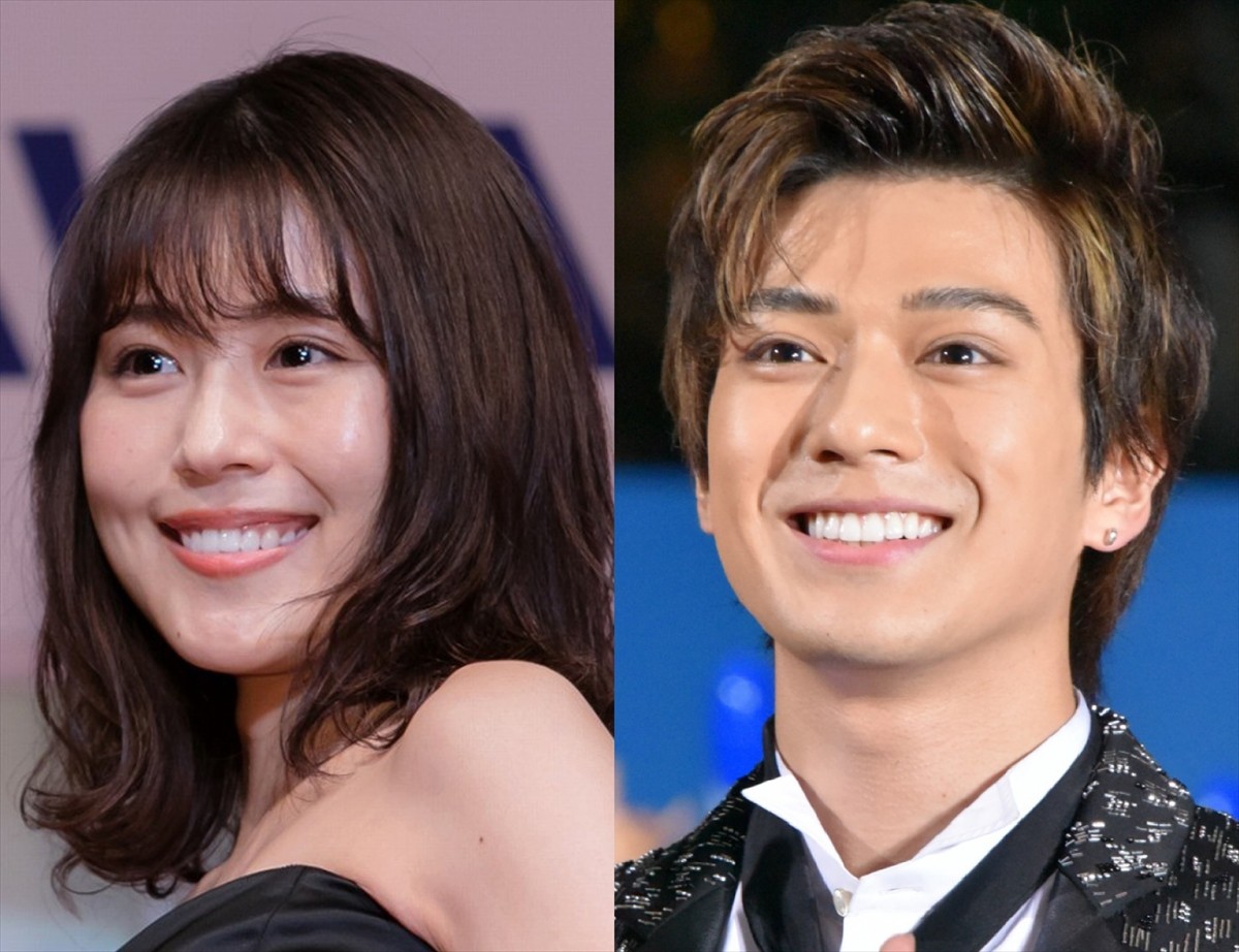 (左から)有村架純、新田真剣佑