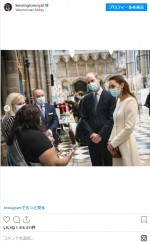英ウィリアム王子＆キャサリン妃、結婚式を挙げた寺院を再訪　※「Duke and Duchess of Cambridge」インスタグラム