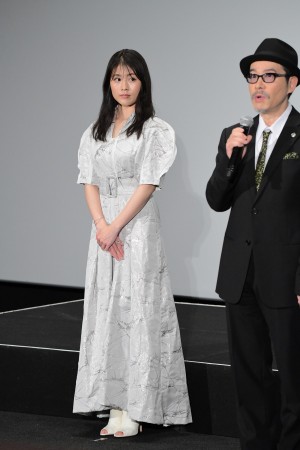 映画『バイプレイヤーズ～もしも100人の名脇役が映画を作ったら～』完成披露イベントに登場した有村架純