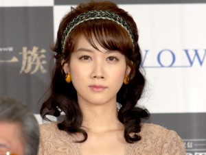 『連続ドラマW 華麗なる一族』記者発表会に登場した松本穂香