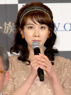 『連続ドラマW 華麗なる一族』記者発表会に登場した松本穂香