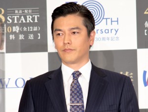 『連続ドラマW 華麗なる一族』記者発表会に登場した要潤