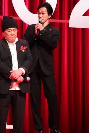 劇場版『名探偵コナン 緋色の弾丸』完成披露試写会に登場した小山力也