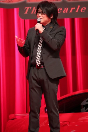 劇場版『名探偵コナン 緋色の弾丸』完成披露試写会に登場した森川智之