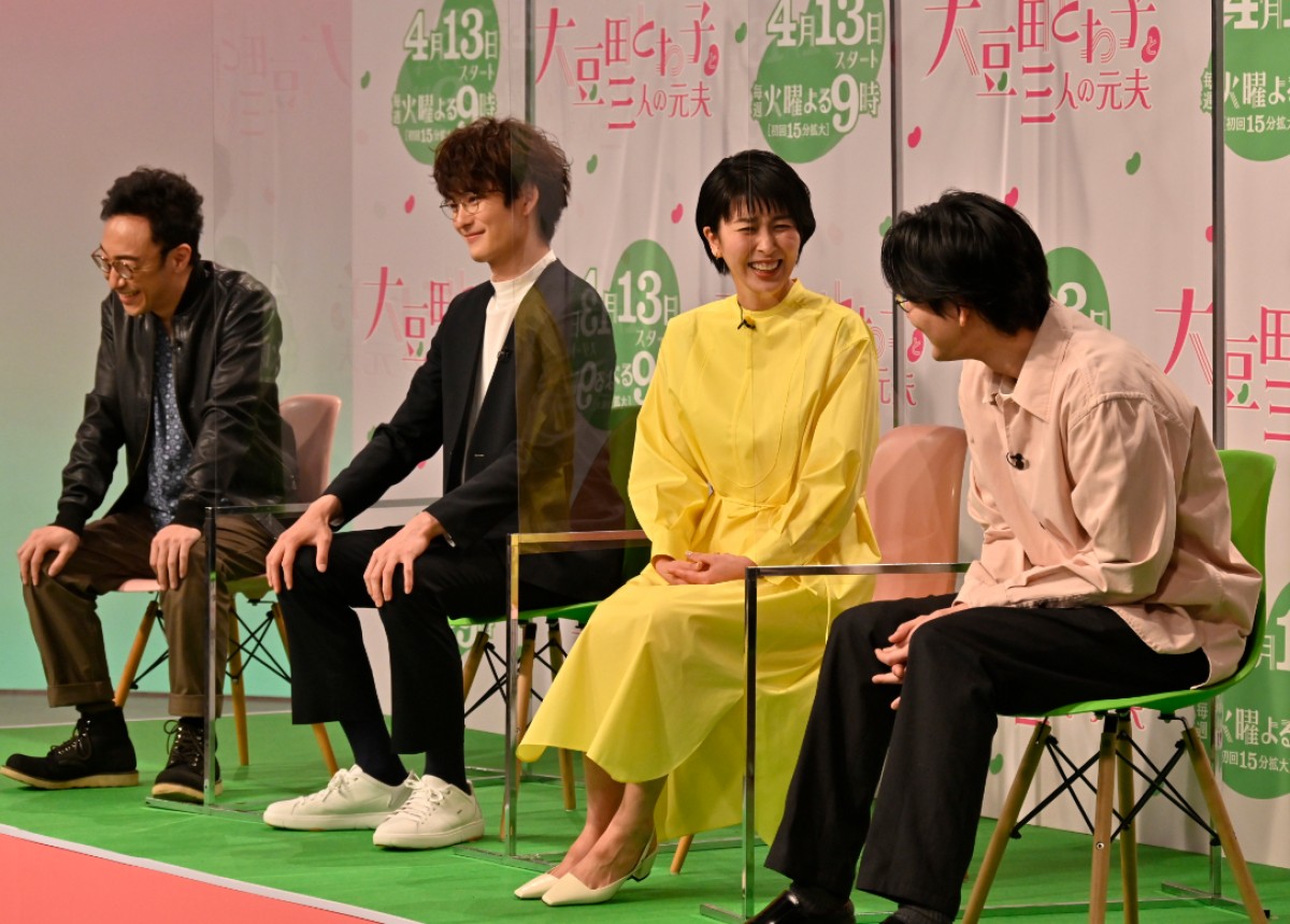 記者発表会で松田龍平の“着信音”が鳴るハプニング！　松たか子＆岡田将生ら爆笑