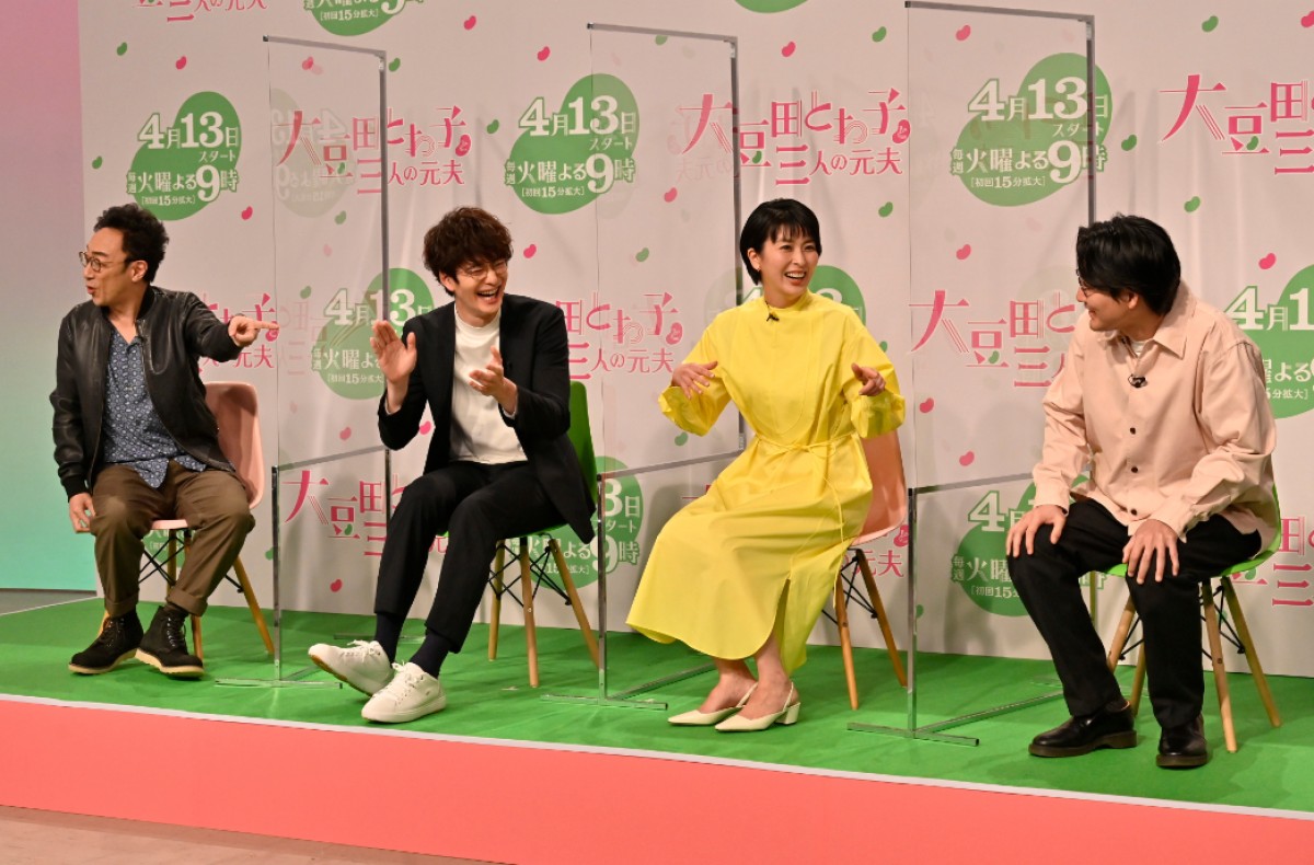 記者発表会で松田龍平の“着信音”が鳴るハプニング！　松たか子＆岡田将生ら爆笑
