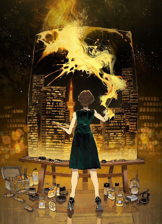 「MIROIRS ‐ Manga meets CHANEL Collaboration with 白井カイウ&出水ぽすか」キービジュアル