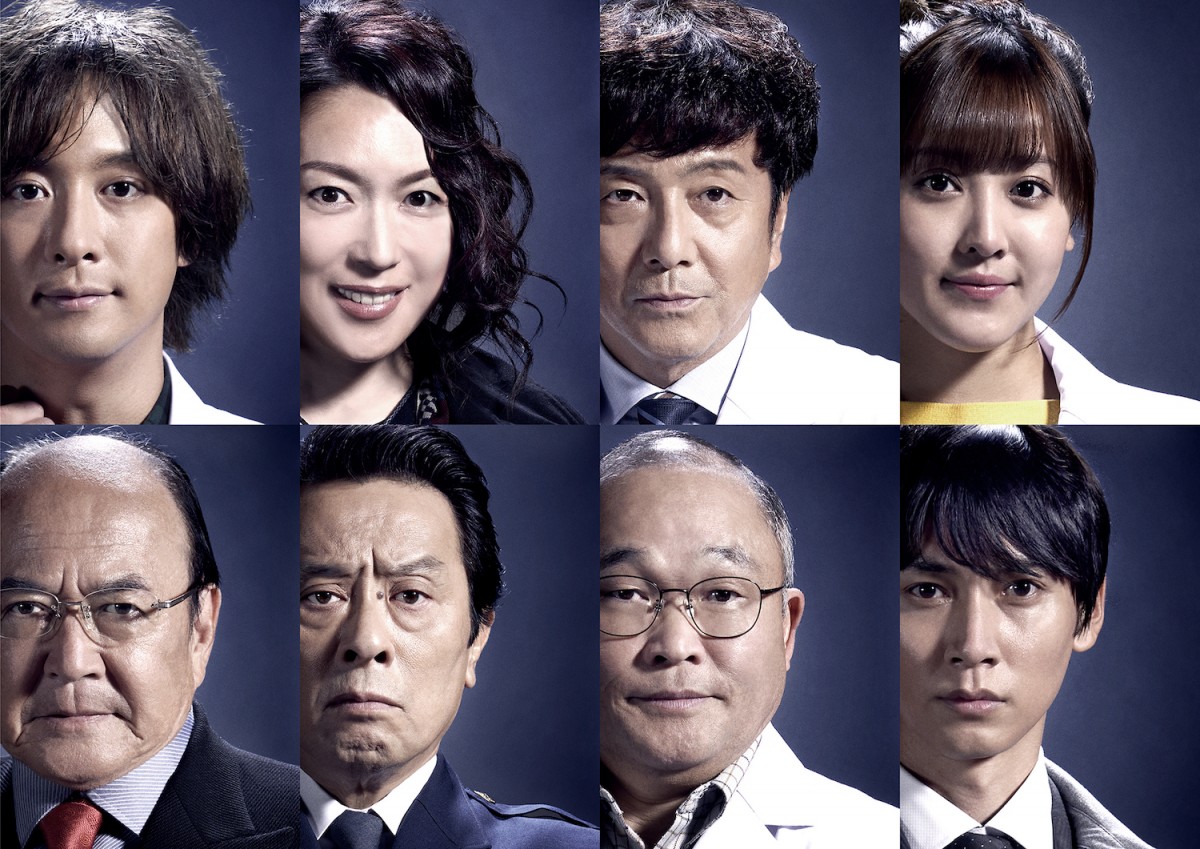 『科捜研の女 ‐劇場版‐』追加キャスト陣(上段左から)渡部秀、若村麻由美、風間トオル、山本ひかる(下段左から)西田健、金田明夫、斉藤暁、石井一彰