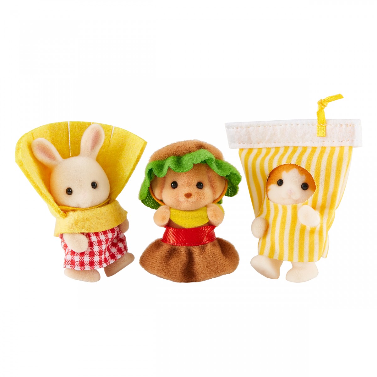 「シルバニアファミリー　赤ちゃんトリオ（ハンバーガーセット）」