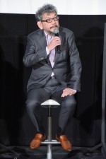 映画『シン・エヴァンゲリオン劇場版』大ヒット御礼舞台あいさつに登壇した庵野秀明総監督