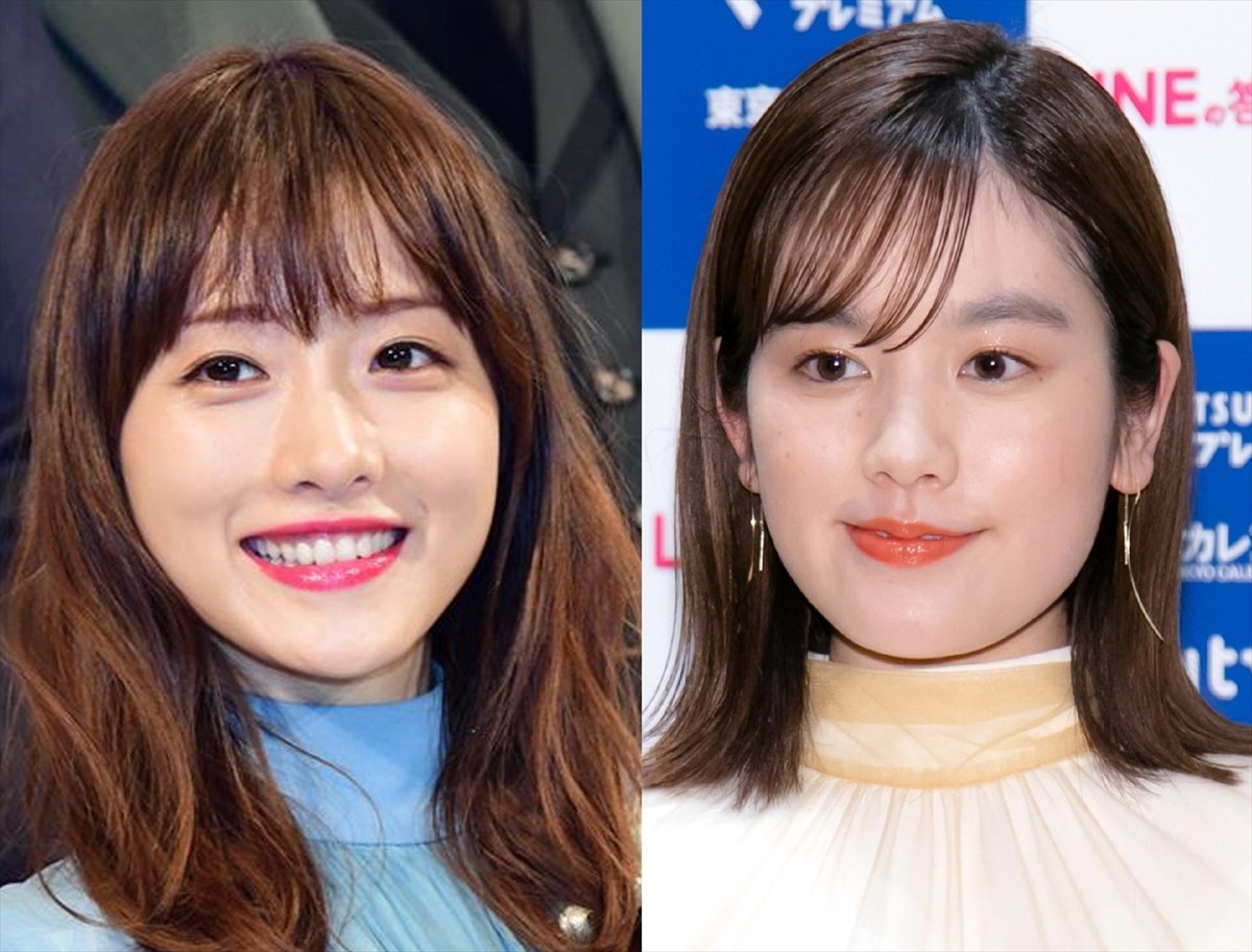 (左から)石原さとみ、筧美和子